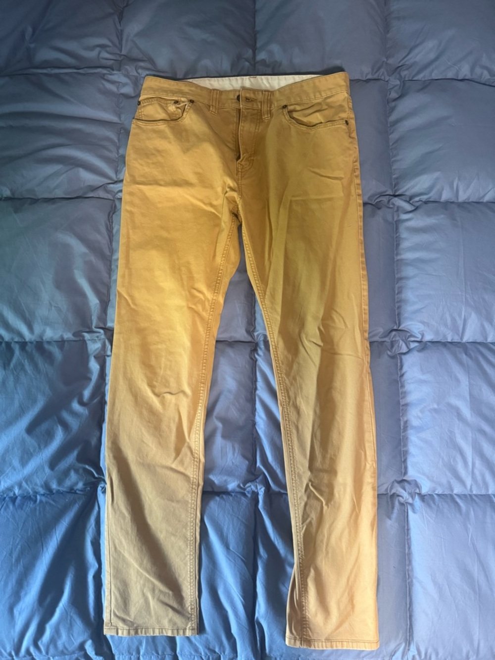 Prana Slim Fit Jeans in Mustard Yellow